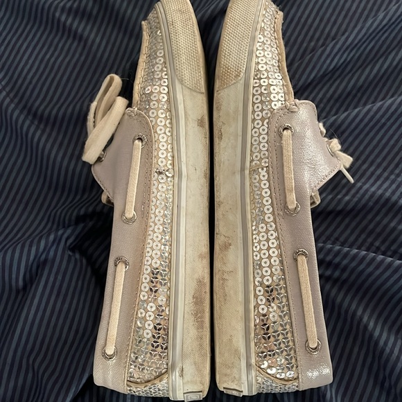 Used sperry topsider sequin boat shoes 8.5 m - Picture 6 of 8